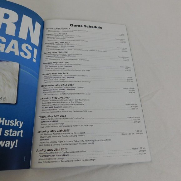 2013 Memorial Cup Saskatoon 2 Canadian Hockey League Programs Our Games Heroes - Picture 5 of 12